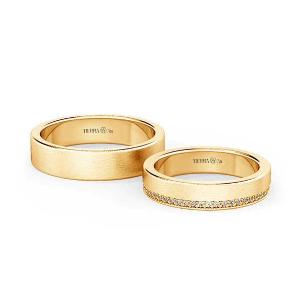 Modern Wedding Band Set NCC2033 1